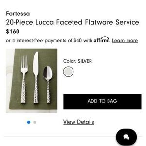 20 piece foresaw silverware set